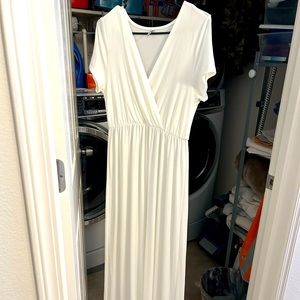 White Maternity Dress